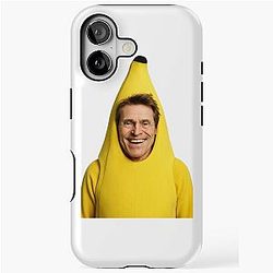 Banana, william dafoe, funny, cute, happy christmas birthday, iPhone Tough Case