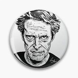 Willem Dafoe Portrait Pin