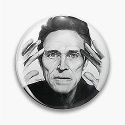 Willem Dafoe Pencil Drawing Pin