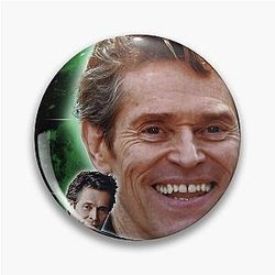 Willem Dafoe Portrait Design Pin