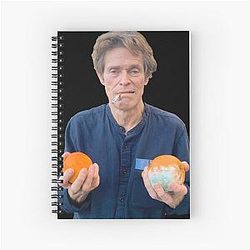 Willem Dafoe Two Orange Meme Spiral Notebook