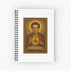 Willem Dafoe Saint Birthday Funny Meme Prank Notebook
