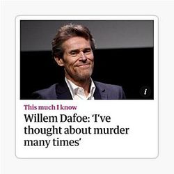 Willem Dafoe Sticker