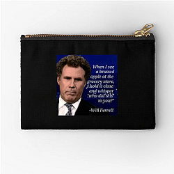 Will Ferrell's career spans several decades Will Ferrell Zipper Pouches