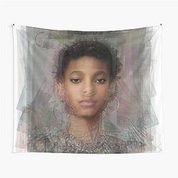 Willow Smith Portrait Overlay Tapestry