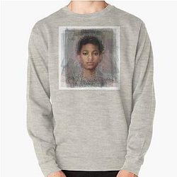 Willow Smith Portrait Overlay Pullover Sweatshirt
