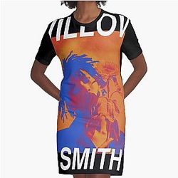 Willow Smith Iridescence Graphic T-Shirt Dress