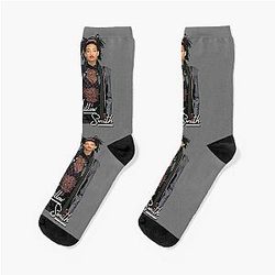 Willow Smith Realistic Digital Art with text Socks