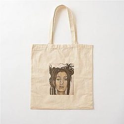 Willow Smith Portrait Cotton Tote Bag