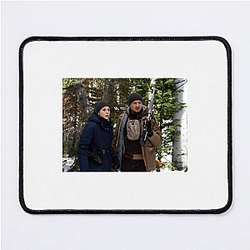 Wind River stars Jeremy Renner and Elizabeth Olsen Wind River Mouse Pads