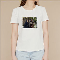 Wind River stars Jeremy Renner and Elizabeth Olsen Wind River T-Shirts