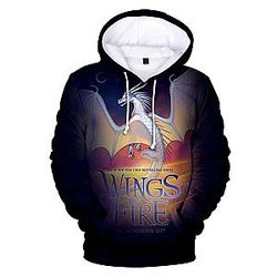 Wings of Fire Hoodie –  3D The Dangerous Gift Cover Art Design