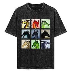 Bad Guys PTTT2906 Washed  Wings Of Fire T-Shirt