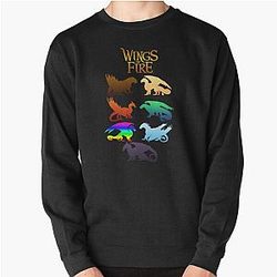 Aile de nuit couleur wings of fire dragon beau art Pullover Sweatshirt RB1509