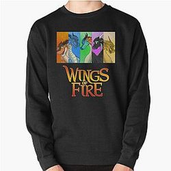 vier wings of fire Drachen schöne Kunst Pullover Sweatshirt RB1509