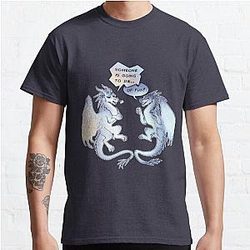 Wings of Fire - Snowfall et Lynx - Quelqu'un va mourir du T-shirt classique amusant RB1509