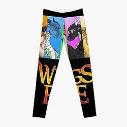 four wings of fire dragons beautiful art Leggings RB1509