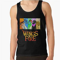 vier wings of fire Drachen schöne Kunst Tank Top RB1509