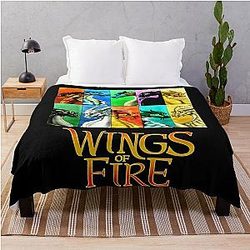 Teig wings of fire Drachen schöne Kunst Throw Blanket RB1509
