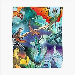 Flügel des Feuers alle Drachen Serie Poster RB1509
