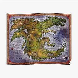 WIngs Of Fire Map Vintage Poster RB1509