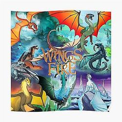Flügel des Feuers alle Drachen Poster RB1509