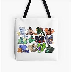 Ailes de feu avec nourriture 3 Tout sur Imprimer sac de fourre-tout RB1509