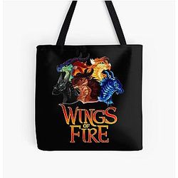 Flügel des Feuers alle zusammen über Druck Tote Bag RB1509