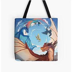 Wings of Fire - Ton und die Drachen des Schicksals alle über Druck Tote Bag RB1509