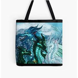 Wings of Fire - Royal SeaWings - Auklet, Tsunami, Tartaruga, Anemone Tutto su Tote Bag RB1509