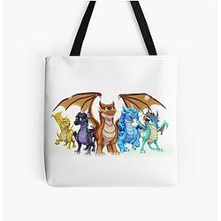 Wings of Fire Principali cinque tutti sopra stampa Tote Bag RB1509