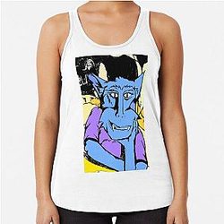 Blue Wolf Racerback Tank Top