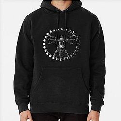 Vitruvian Moon Pullover Hoodie