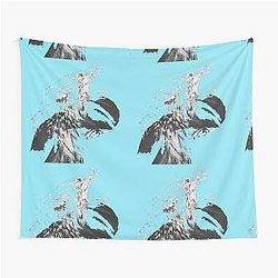 Wolf man, Girl, Wolf, Longing, Art Tapestry