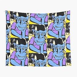 Blue Wolf Tapestry