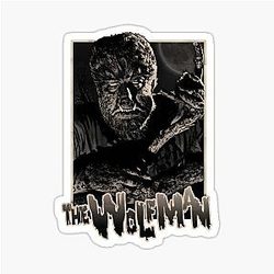 The Wolf Man Werewolf Sticker