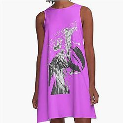 Wolf man longing art A-Line Dress