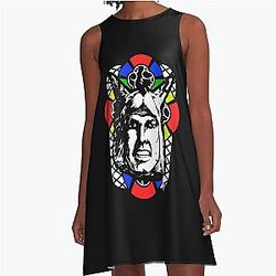 White wolf fashion A-Line Dress