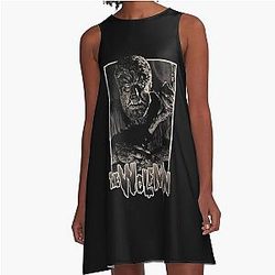 The Wolfman Wolf Man Werewolf Trio A-Line Dress