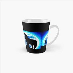 Cool Moon Wolfman and Birds Art Tall Mug