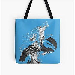 Wolf man, girl, wolf, longing art Tote Bag