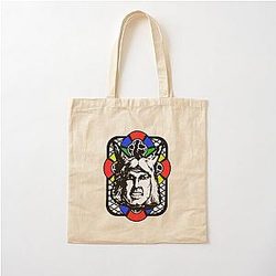 White Wolf Cotton Tote Bag