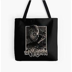 The Wolfman Wolf Man Werewolf Over Print Tote Bag