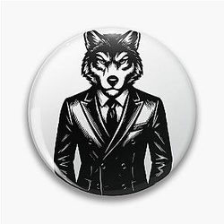 Wolf Man Pin