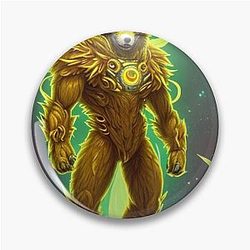 Cosmic Wolf Man Pin