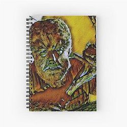 Cheney Wolf Man Verdun Green Spiral Notebook