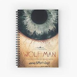 Wolf Man Movie Spiral Notebook