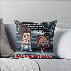 Wolf Man Checklist Pillow