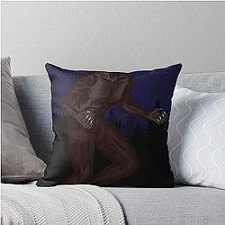 The Wolf Man Throw Pillow