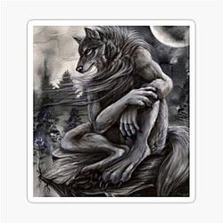 Wolf Meme Sticker